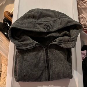 Lululemon Gray Zip-Up Scuba Hoodie